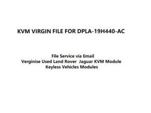 DPLA-19H440-AC Virgin Chip Data KVM