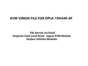 DPLA-19H440-AF Virgin Chip Data KVM