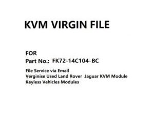 FK72-14C104-BC Virgin Chip Data for KVM