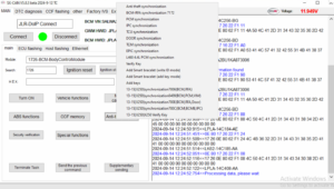 Synchronizing JLR anti-theft modules using the CAN bus tool