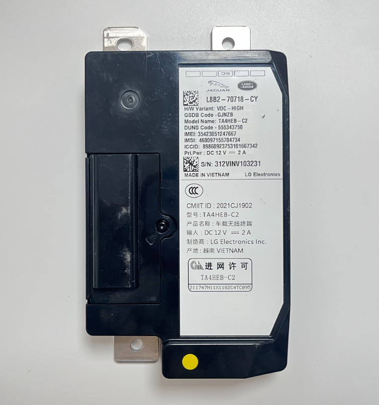 JLR TCU L8B2-70718-CY Telematics Control Unit
