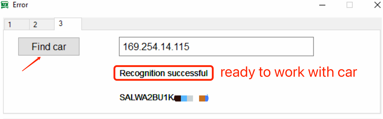 Find Car — Recognition Successful